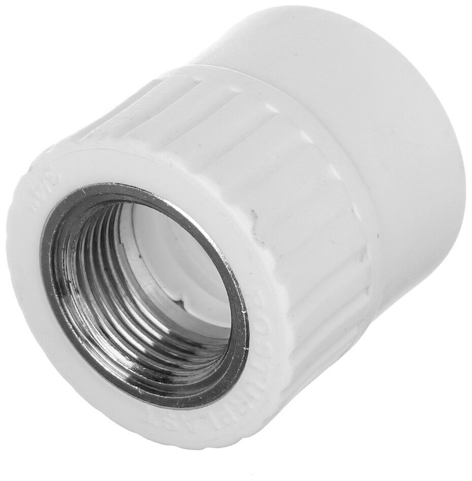 фото Полипропиленовая муфта РосТурПласт со внутренней резьбой 1/2", 32 мм