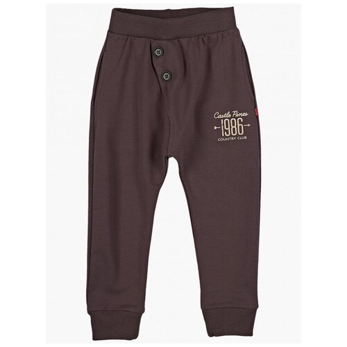 фото Брюки / джоггеры для мальчика mini maxi, модель 0981, цвет коричневый, размер 92