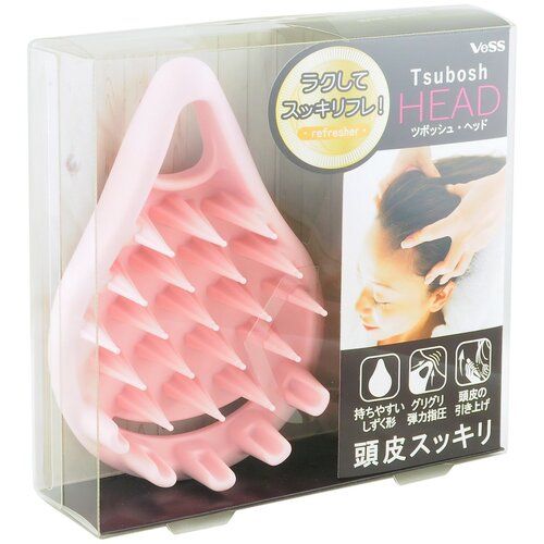 Массажная щетка для мытья головы 11х7,9х3,4 см Vess
