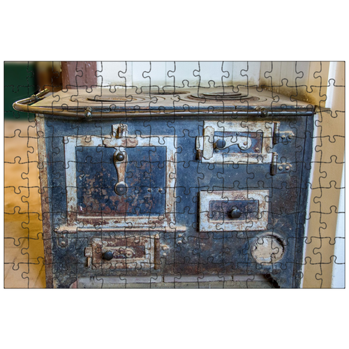 фото Магнитный пазл 27x18см."старая печь, печь, историческая печь" на холодильник lotsprints