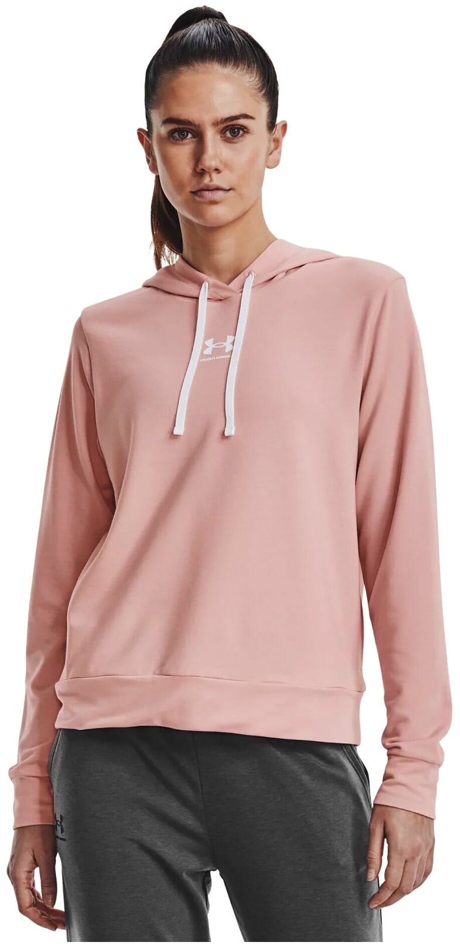 Лонгслив Under Armour Rival Terry Hoodie Женщины 1369855-676 