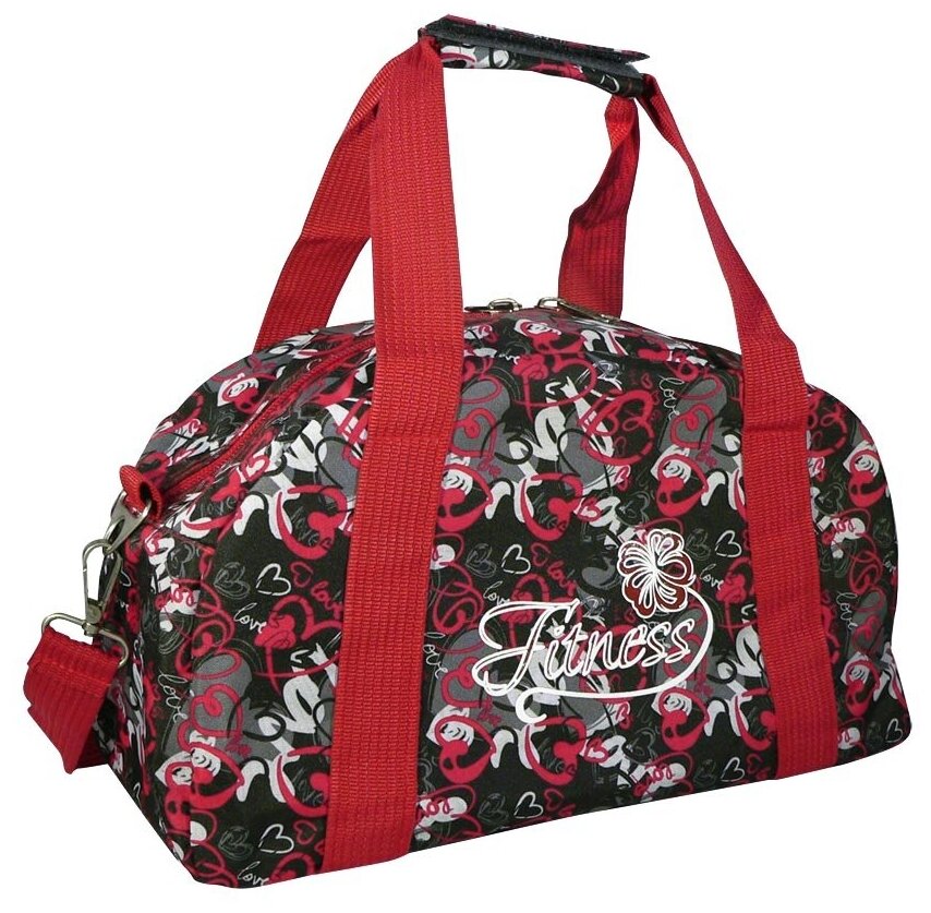 Спортивная сумка Polar, дорожная сумка,ручная кладь, ремень через плечо, полиэстер, водоотталкивающая ткань 39 х 22 х 18