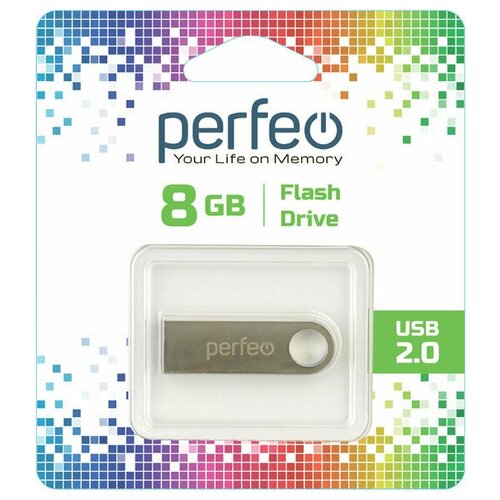 Флеш Perfeo USB 8GB M07 Metal Series