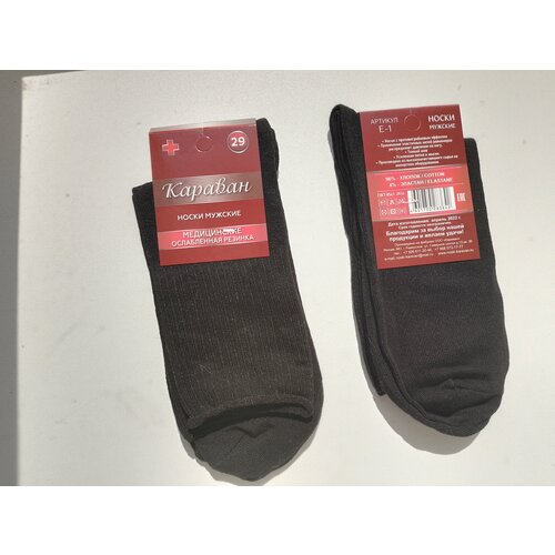 фото Носки караван, 2 пары, размер 29, черный