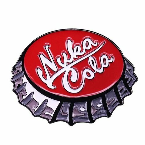 printio лонгслив nuka cola fallout Брошь GameМерч, красный