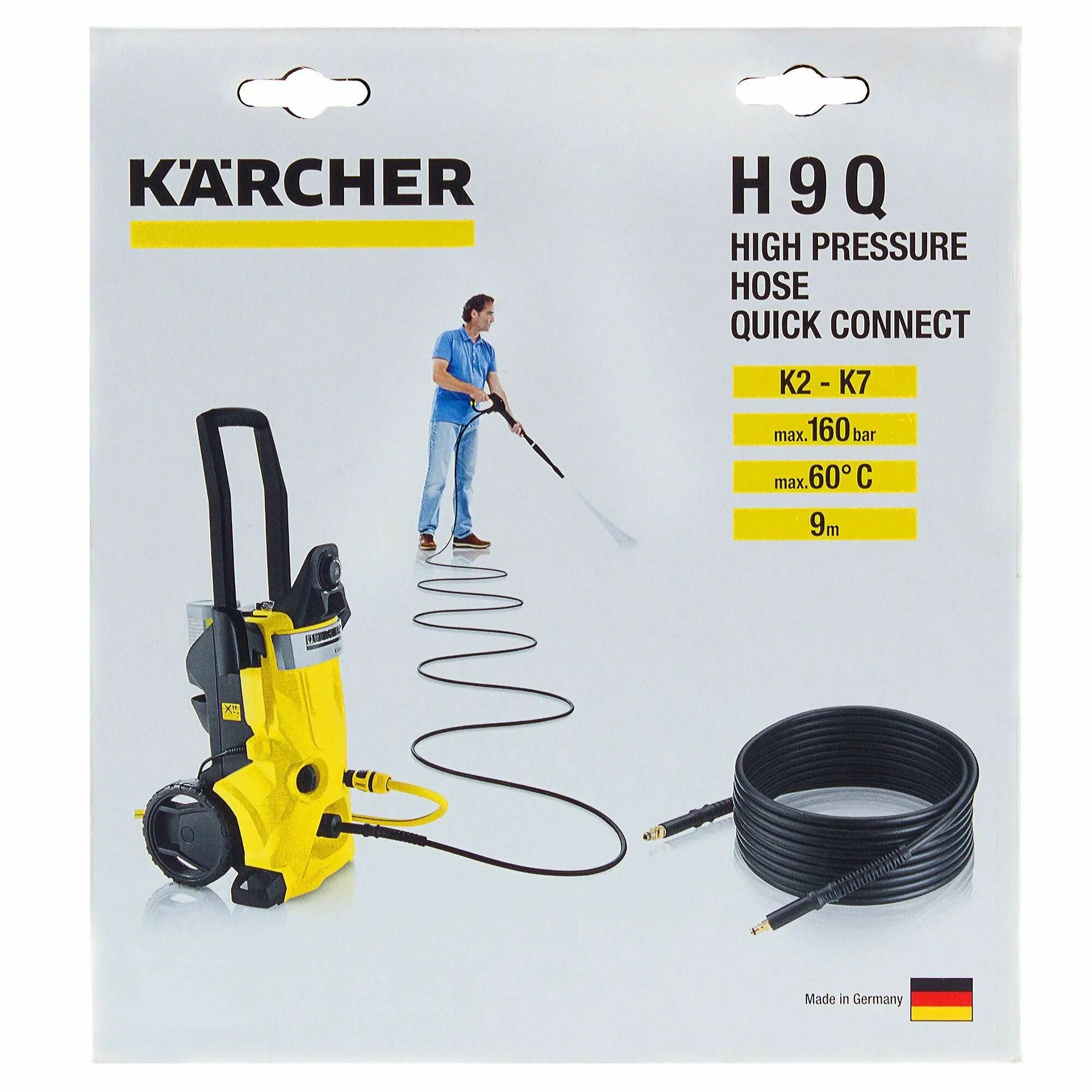 Шланг высокого давления для минимоек Karcher, 9 м