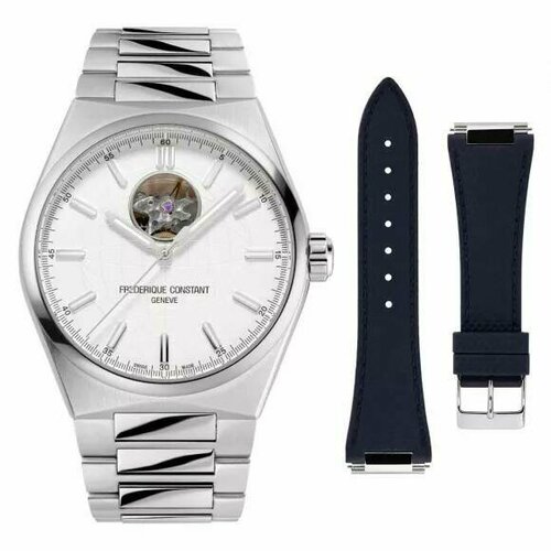 Наручные часы Frederique Constant Швейцарские Наручные Часы Frederique Constant FC 310S4NH6B Серебряный, белый
