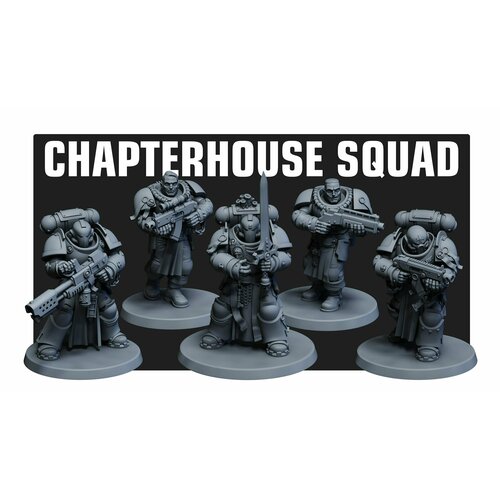 Фигурки примарис космодесант Чёрные Храмовники Warhammer 40k размер 40мм