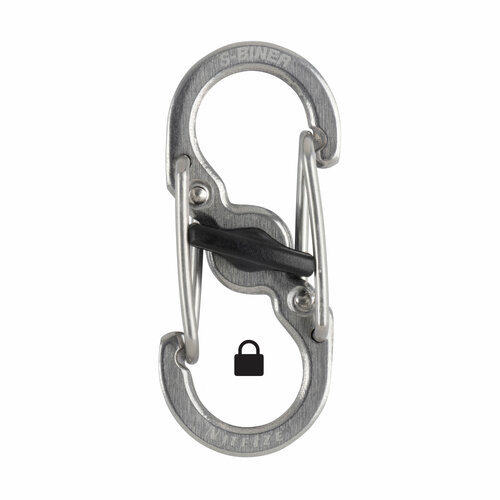 Карабин для адресника Nite Ize S-Biner TagLock Stainless Steel - Стальной nite ize s biner dual carabiner stainless steel 5 stainless