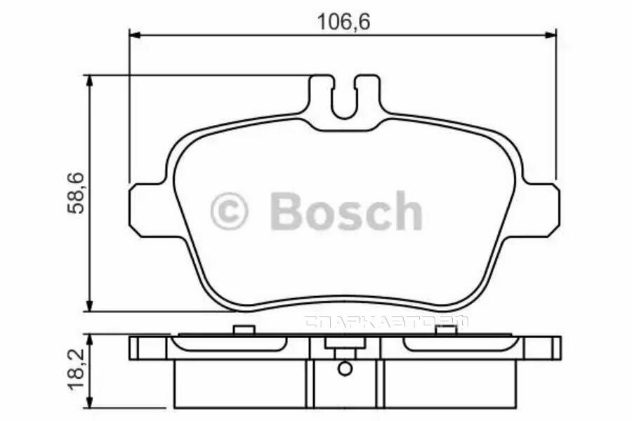Тормозные колодки Bosch - фото №7