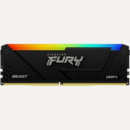 Изображение товара Оперативная память DIMM Kingston FURY Beast Black RGB XMP 16GB DDR4-3200 (KF432C16BB12A/16)