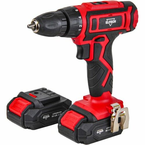 Дрель аккумуляторная Elitech Домашний Мастер ELITECH ДА 122СЛ E220101501 4475₽
