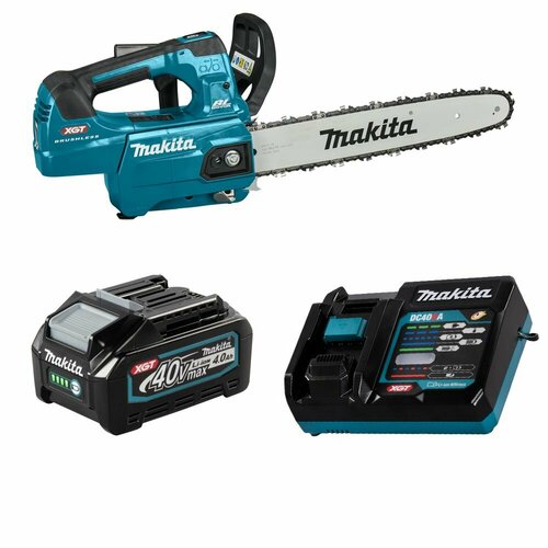 фото Пила цепная аккумуляторная 1400вт - 35см, xgt 40в, акк 4ач и з/у, makita uc004gm101