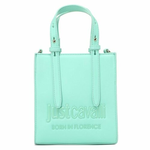 Сумка Just Cavalli, голубовато-зеленый сумка just cavalli черный