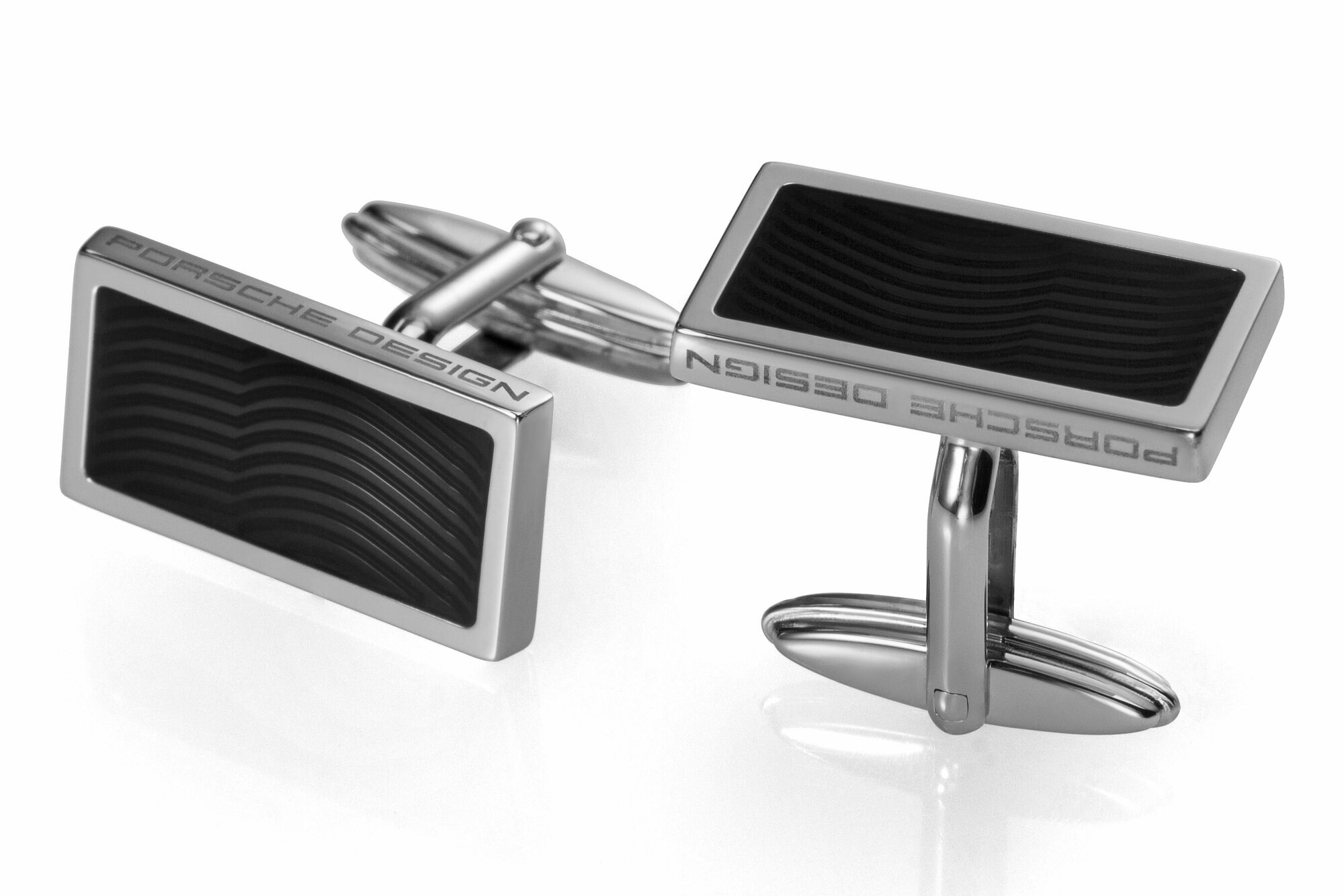 Запонки мужские PORSCHE DESIGN Multi Silhouette Lacquer Black