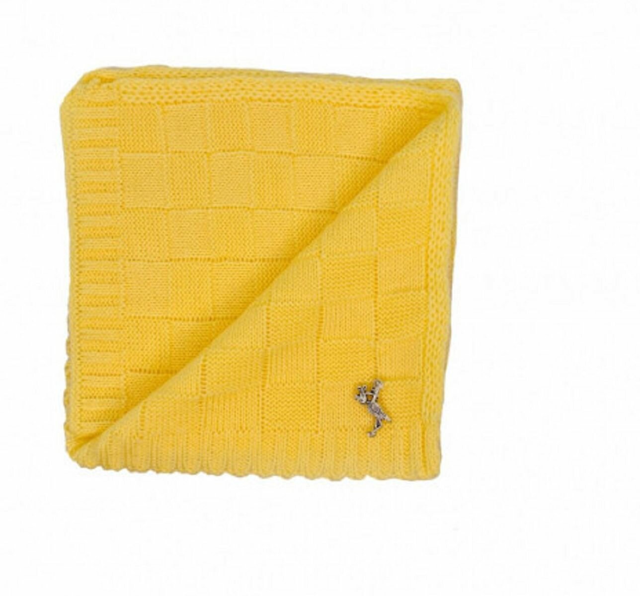 фото Одежда для кукол постельные принадлежности плед одеяло в кроватку 30*36 см желтый