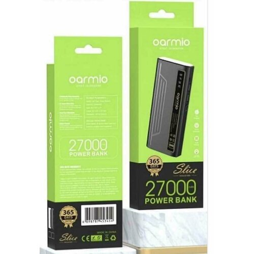 Внешний аккумулятор Power Bank Oarmio 27000 mah M199A, 2 USB, черный
