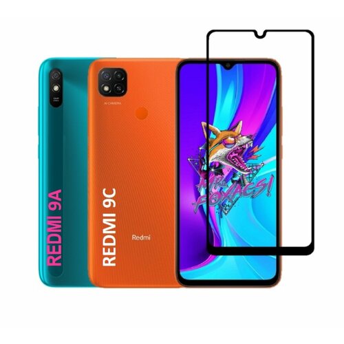 фото Защитное стекло на xiaomi redmi 9c / redmi 9a ( ксиаоми редми 9а / ксиаоми редми 9с) полноэкранное защитное стекло с олеофобным покрытием full glue mr.foxacs!