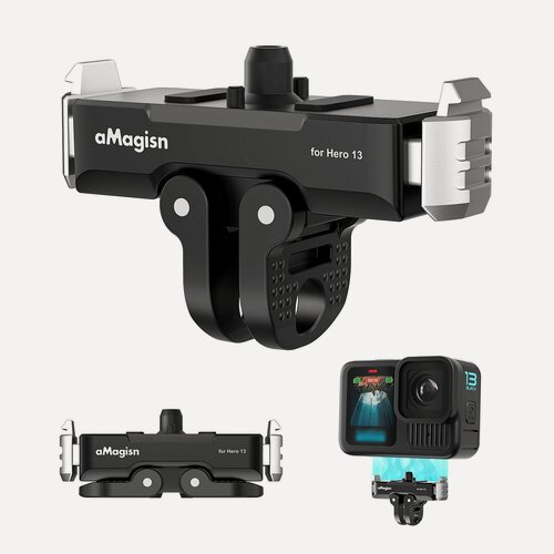 Изображение товара Металлический магнитный быстроразъемный адаптер GoPro Hero 13 двух-интерфейсный