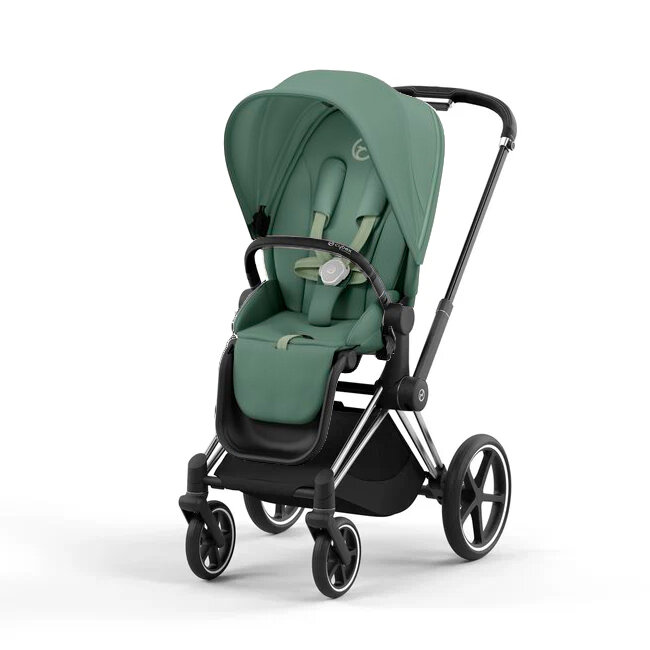 Коляска прогулочная Cybex Priam IV leaf green на раме chrome/black