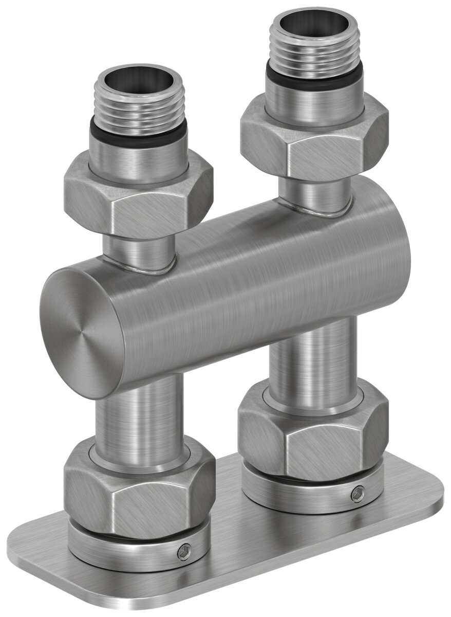 Модуль Сунержа 071-1537-1234 Модуль 2х1/2" прямой EU50, сатин