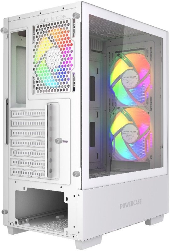 Корпус Powercase Mistral AY3W ARGB, белый (CMAYW-A3) — фото 1