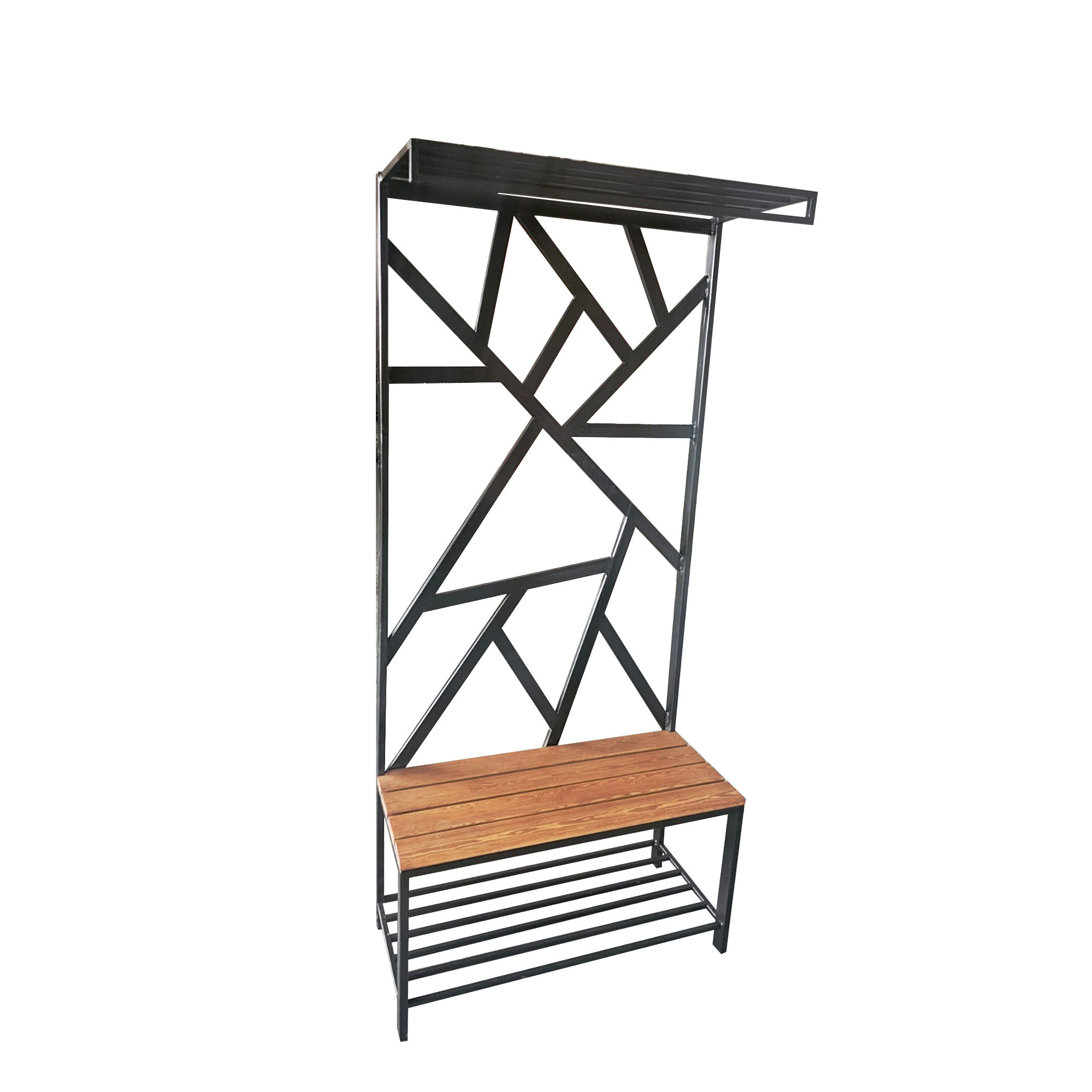 Вешалка-Обувница, металл, без обивки, компактная, для прихожей, 200 см — фото 1