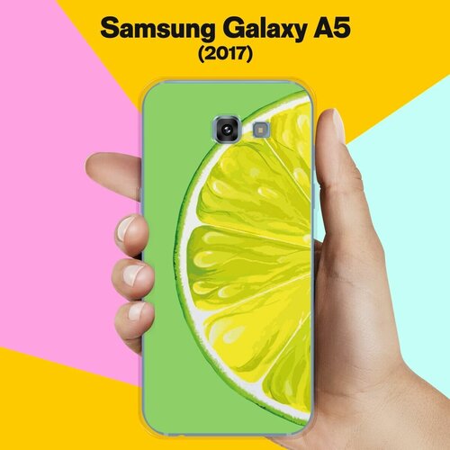 Силиконовый чехол на Samsung Galaxy A5 (2017) Лайм / для Самсунг Галакси А5 2017 силиконовый чехол милый лось розовая акварель на samsung galaxy a5 2017 самсунг галакси а5 2017