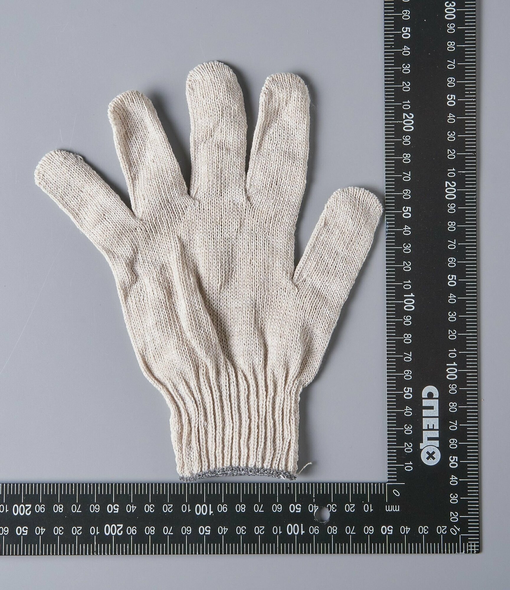 Перчатки рабочие хб, хлопчатобумажная ткань, 10 класс, 4 нити, размер универсальный - 100 пар/уп - фотография № 4