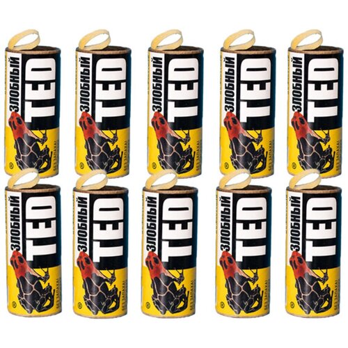 Липкая лента от мух Злобный ТЭД 10штук Без Запаха