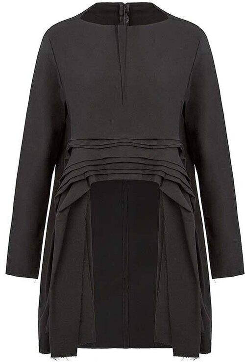 Блуза  Nuovo Borgo, повседневный стиль, размер 42, черный