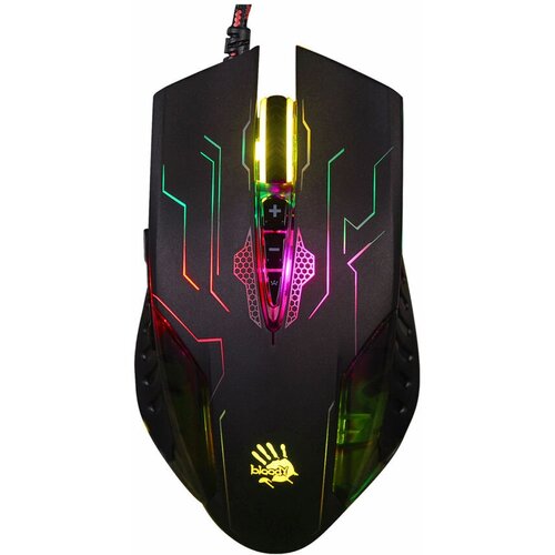 Мышь A4TECH Bloody Q51 игровая оптическая проводная USB черный и рисунок 298000₽