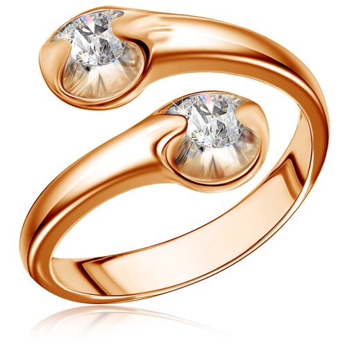 фото Кольцо с бриллиантами из красного золота 15319001 бронницкий ювелир