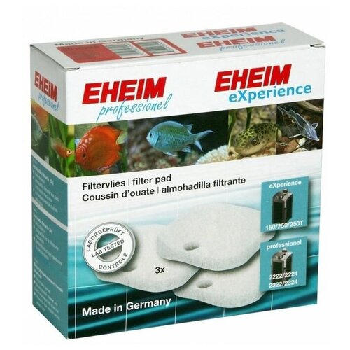 наполнитель eheim картридж filter pad для eheim experience professionel 250 250t комплект 3 шт 3 белый 175 мм 175 мм 25 мм Наполнитель Eheim картридж Filter pad для EHEIM eXperience/professionel 250, 250T (комплект: 3 шт.) 3 белый 175 мм 175 мм 25 мм