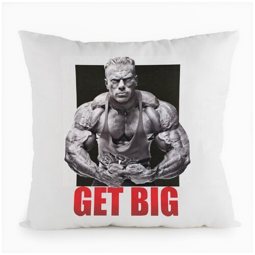 фото Подушка белая coolpodarok get big.спорт,белая