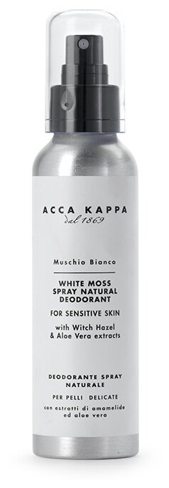- Acca Kappa White Moss Spray Natural Deodorant 125