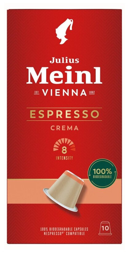Кофе в капсулах Julius Meinl Эспрессо Крема BIO, 10 кап (94029) - фотография № 1