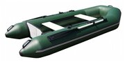 Лодка надувная ПВХ моторно-гребная POLAR BIRD 260 ТМ киль (слань стеклокомпозит) зеленая