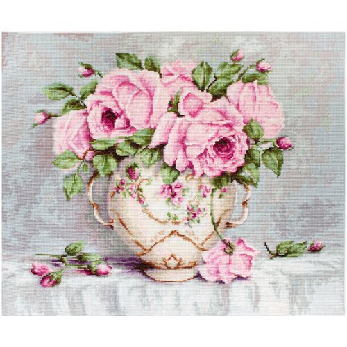Luca-S Набор для вышивания Розовые розы, G567, 27 х 27 см