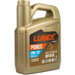 L034-1620-0404 LUBEX Синтетическое моторное масло PRIMUS SV-LA 0W-20 (4л) - изображение