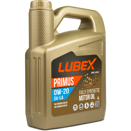 L034-1620-0404 LUBEX Синтетическое моторное масло PRIMUS SV-LA 0W-20 (4л)
