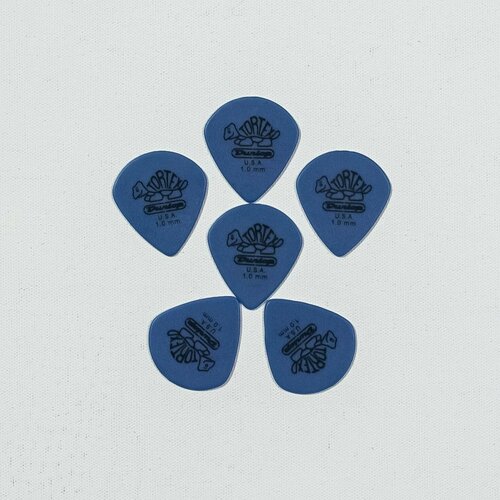 Медиаторы dunlop 423r. tortex small teardrop,1.0 mm, синий, упаковка 6шт.