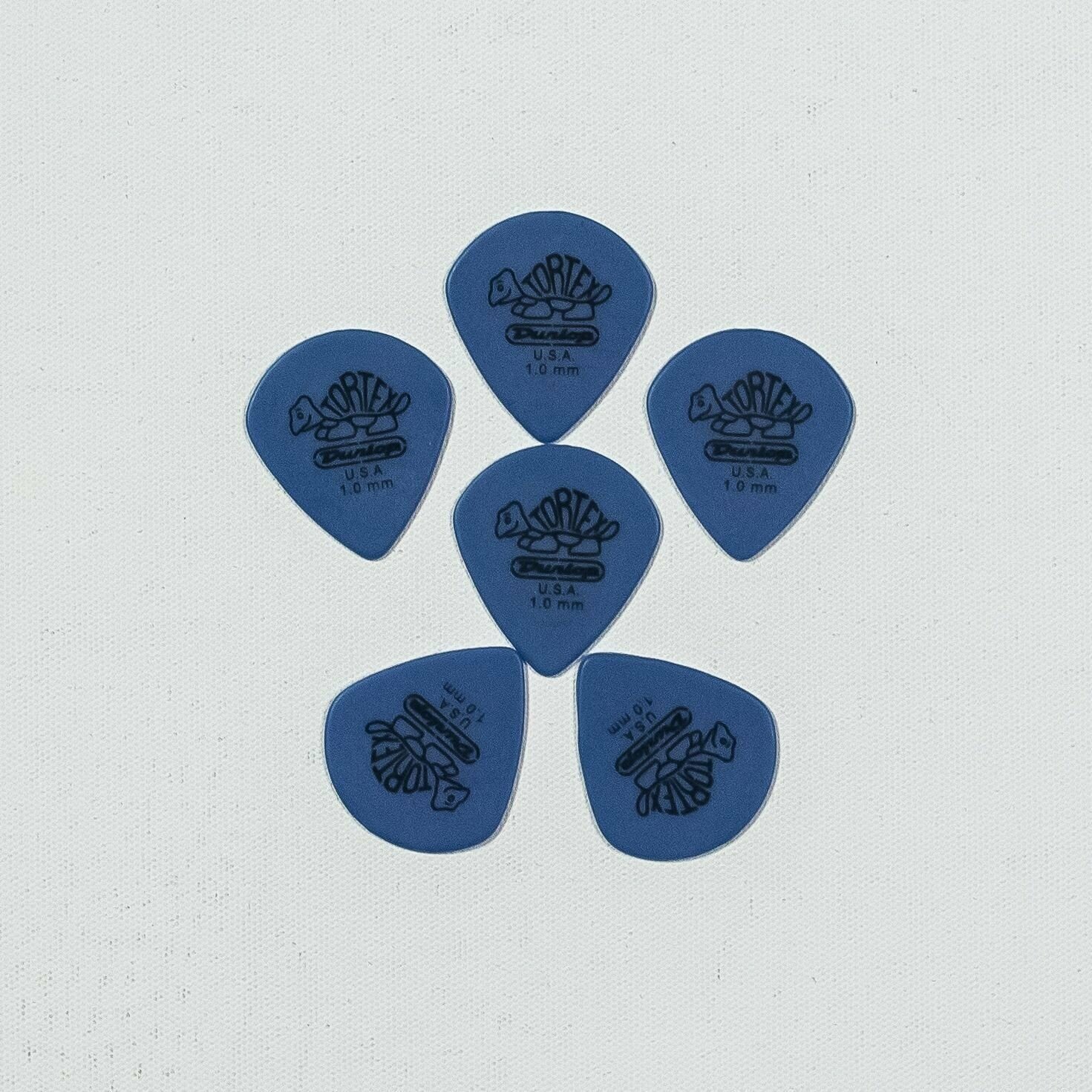 Медиаторы Dunlop tortex small teardrop, 423r. 1.0 mm, синий, упаковка 6шт. Маленькие