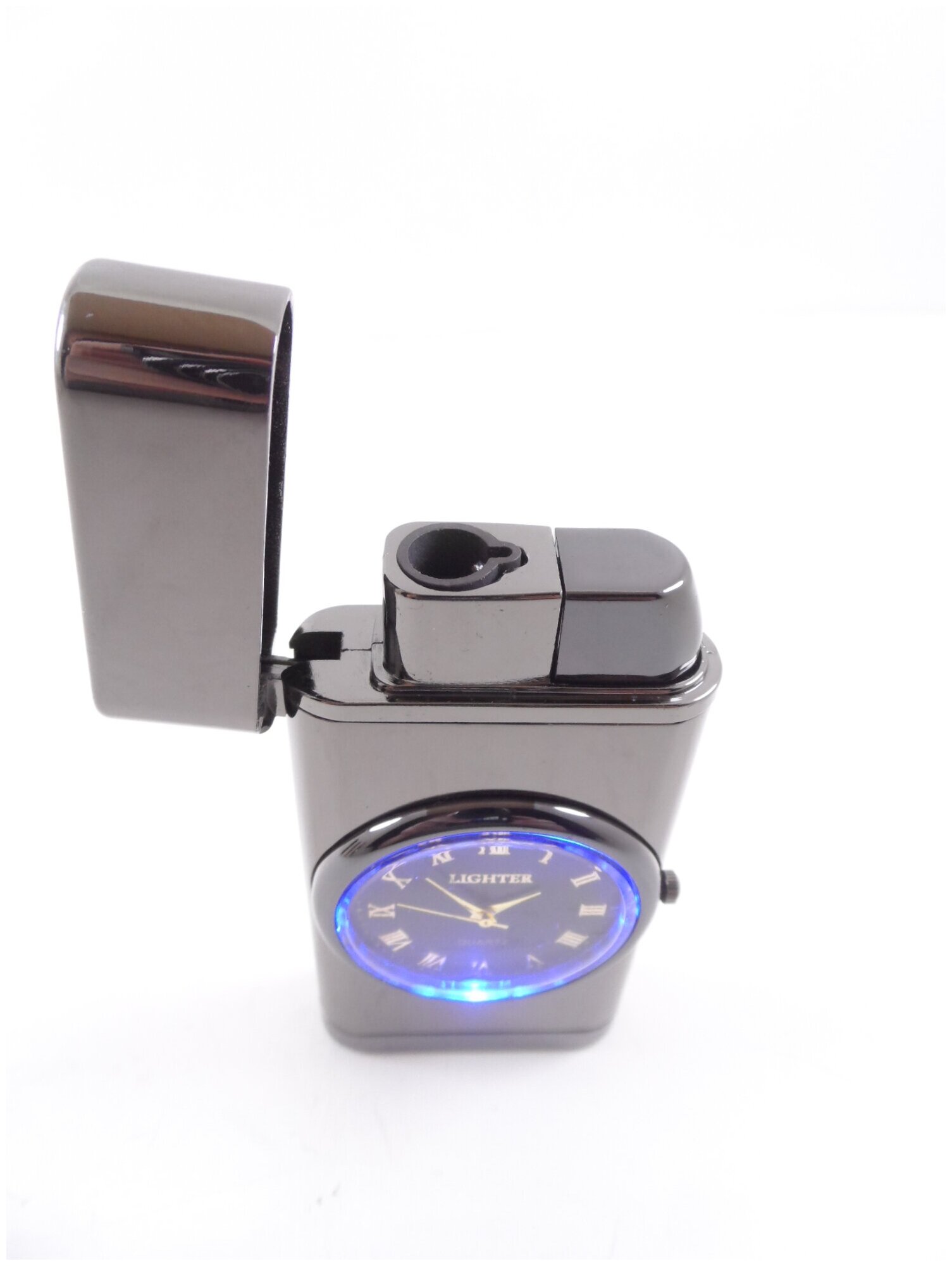 Зажигалка часы с подсветкой автоген турбо - фотография № 2