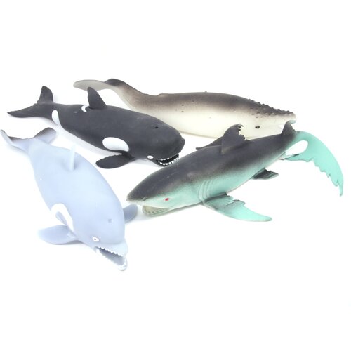 Игрушка антистресс, мялка, тянучка Морские Обитатели, 4 шт анимационная игрушка антистресс эластичные морские обитатели