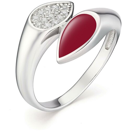 фото Алькор кольцо с 13 фианитами из серебра 01-0972-эм45-00, размер 18.5