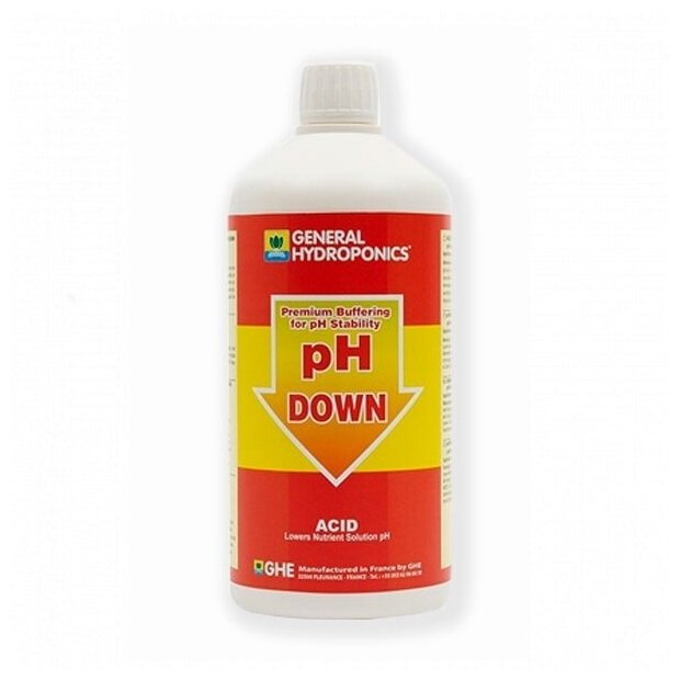 Регулятор понижения уровня кислотности GHE pH Down 0,5 л. - фотография № 1