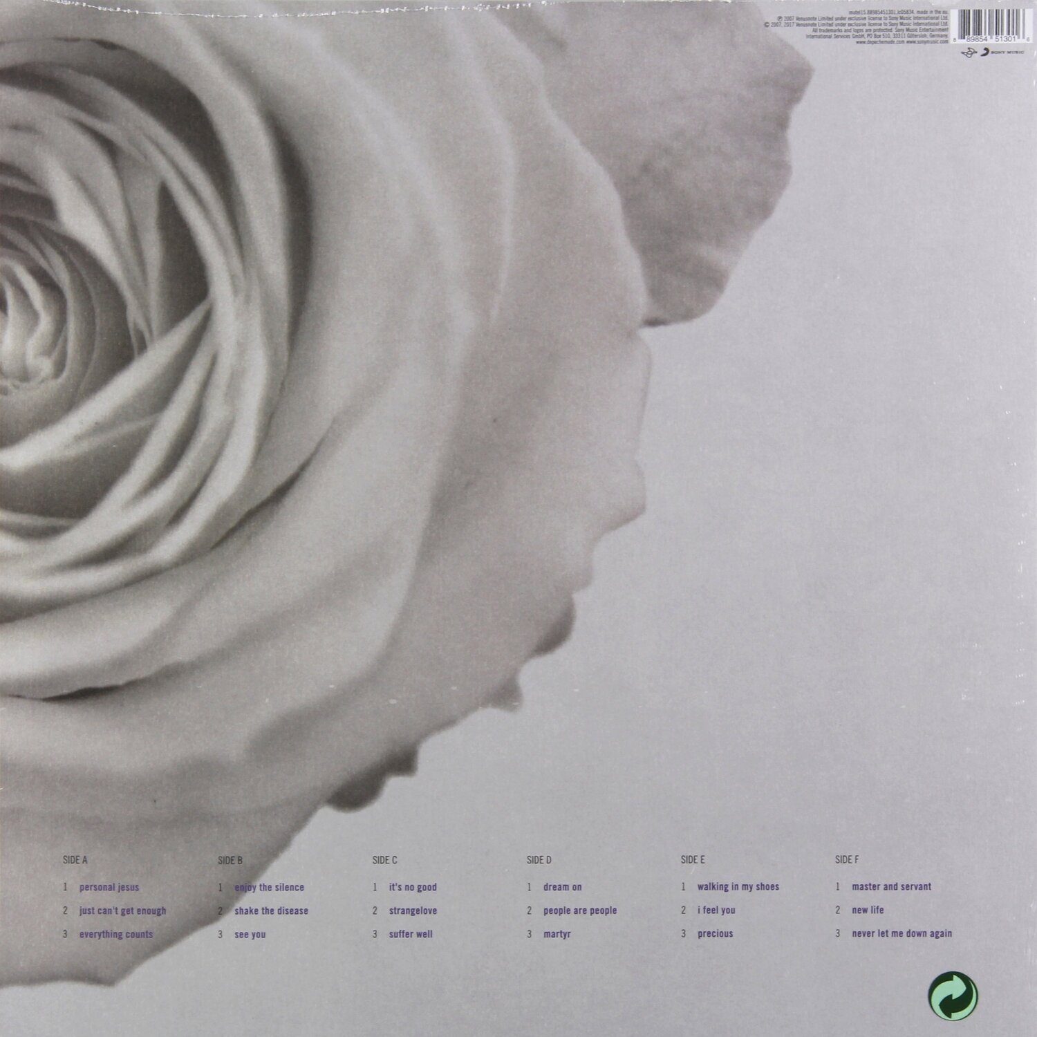 THE BEST OF DEPECHE MODE VOLUME 1 Виниловая пластинка Sony Music - фото №6