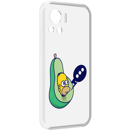 Чехол MyPads Гомер-авокадо для Motorola Edge 30 Ultra задняя-панель-накладка-бампер