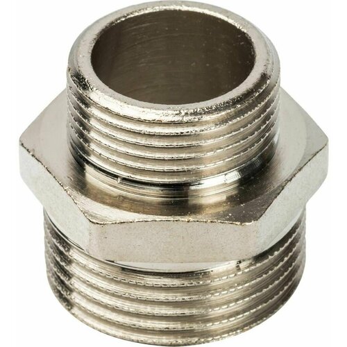 Ниппель переходной STOUT HH 1 x 3/4 никелированная латунь SFT-0004-000134 GENERAL FITTINGS ниппель переходной stout hh 3 4 x 1 2 никелированная латунь sft 0004 003412 general fittings 2 шт